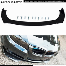 For Bmw Car Front Bumper Lip Spoiler Splitter Gloss Black Bod Kit