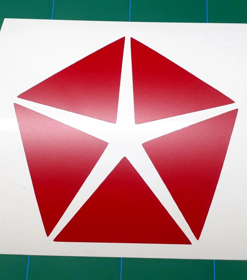 Custom Mopar Star Vinyl Decal For Dodge Chrysler And Plymouth  - Image 2 of 2