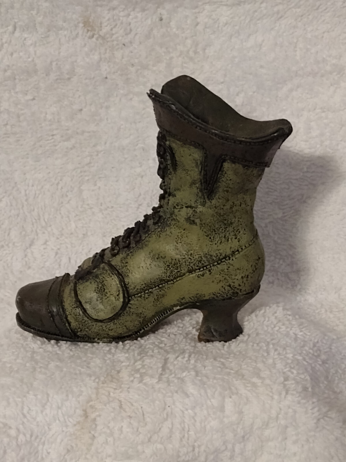 Lace Up Boot 1998 Popular Imports Victorian Shoe Collectible 5.8oz 4