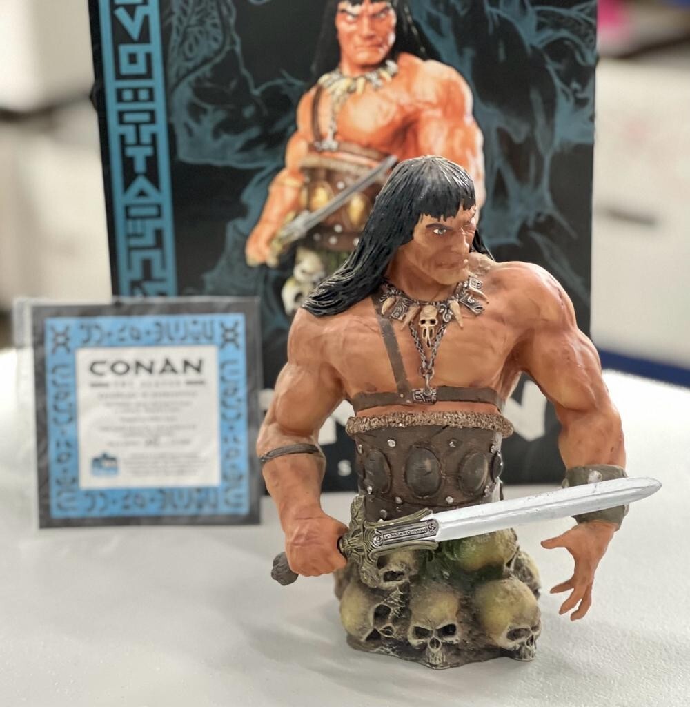 CONAN THE SLAYER MINI-BUST STATUE DARK HORSE DELUXE JEFFREY CONAN THE SLAYER MINI-BUST STATUE DARK HORSE DELUXE JEFFREY