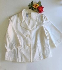 chicos size 3 jacket Texture Sophisticate White Color Used