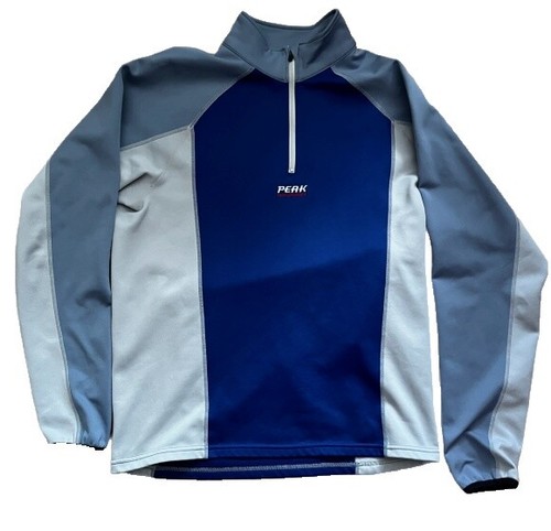 PEAK PERFORMANCE SPIKE Z Men's Jumper Size L Full Zip Blue High