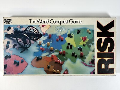 Risiko Die Welteroberung Strategie Brettspiel Parker 1985 komplett 100% Vintage