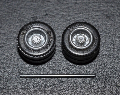 1:87 - Albedo  2 x LKW-Doppelräder für Hinterachse 12 mm/ Achse 24 mm - Zubehör