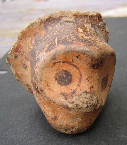 Antiquity OWL Authentic MAYA Copan HONDURAS polychrome POTTERY owl