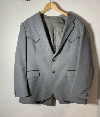 Ranch Western Ware Collection by Circle S Mens 44 R Sports Coat Jacket Blazer