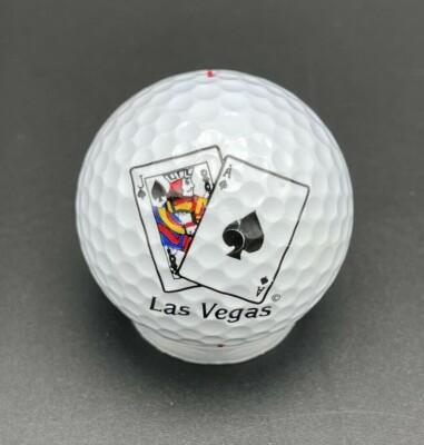Las Vegas Blackjack Tim Dual Logo Golf Ball (1) Spalding Pre-Owned