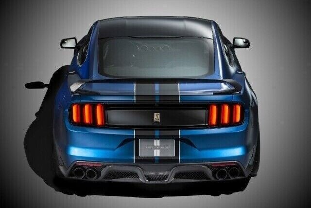 Fits All 15-23 Ford Mustang Gt350 Style Rear  Bumper + Exhaust Tips & Diffuser