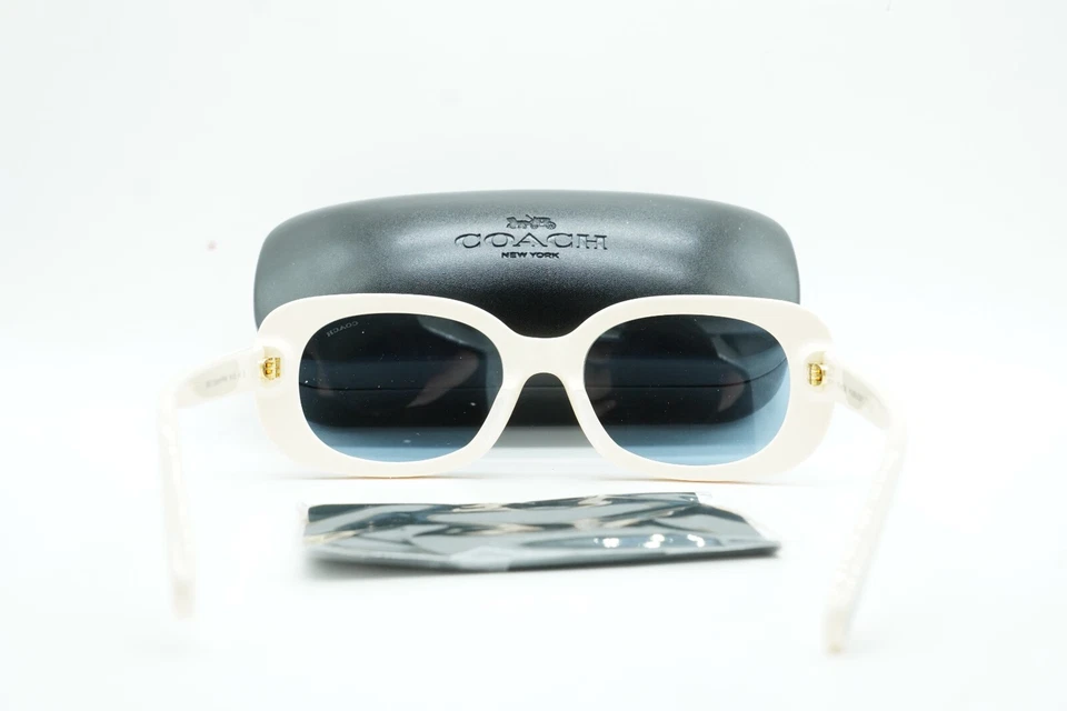 GAFAS DE SOL COACH HC8358U 568672 BLANCAS OPACAS DE DISEÑO AUTÉNTICAS 54-20 140 CON ESTUCHE Foto 4 de 4