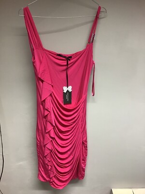 CRISTINAEFFE FUCHSIA WEDDING DRESS SIZE 44 NEW       