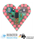 Bausatz: Pulsierendes LED Herz (rot) Löten DIY Elektronik Übungsplatine