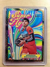 2021-22 Topps Chrome Emmanuel Maldonado Super Fly SSP Orange BK Refractor 4/25