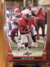 2021 Leaf Multi Sport Red RC JUSTIN FIELDS Card # 6
