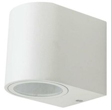 Image of Round Down Wall Light, White, GU10, IP44 - VT-7651 7540