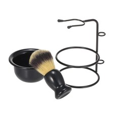 Shaving Brush Stand  Bowl Set Metal Shaving Brush Holder Soap Bowl Mug J1X1