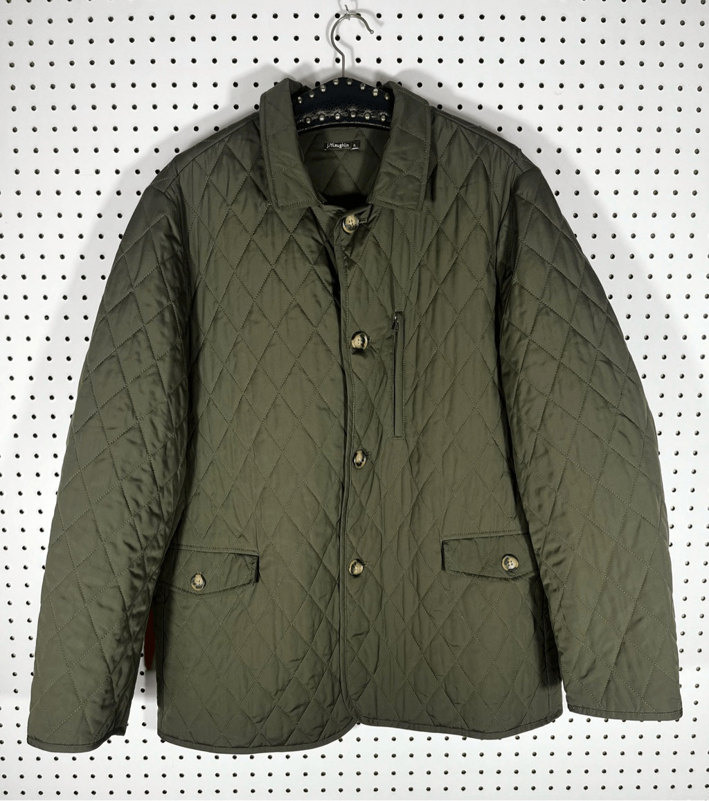 J.McLaughlin quilted button down bomber jacket si… - image 1