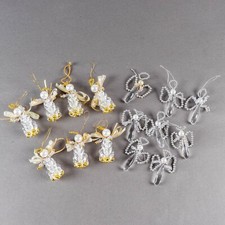 Lot of 15 Beaded Angels Christmas Ornaments Handmade