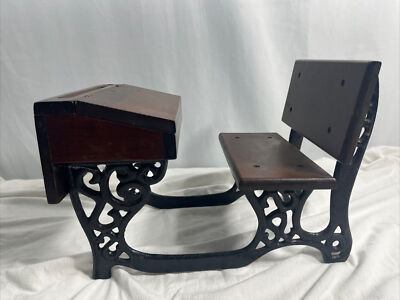 Kingstate The Doll Crafter Wood and Cast Iron School Desk for Doll