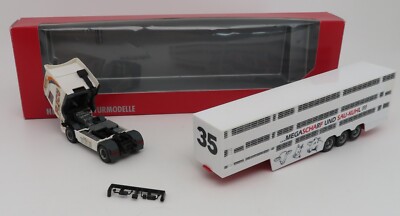 Camion Herpa 1/87 DAF XF SSC Euro 6 4x2 Avec Remorque - Ruud Hagens - Noir