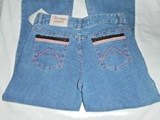BONGO Premium Denim Stretch Sz 12 Flare Leg 5 pocket Lace Jeweled Design 26x26 