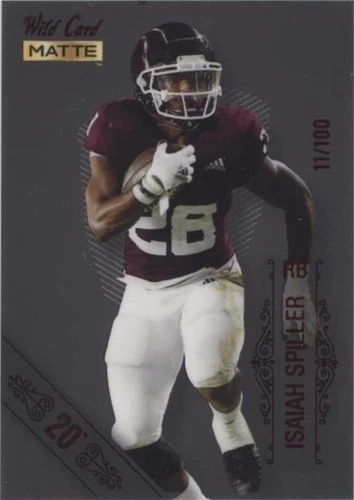 2022 Wild Card MATTE Isaiah Spiller #MB-50