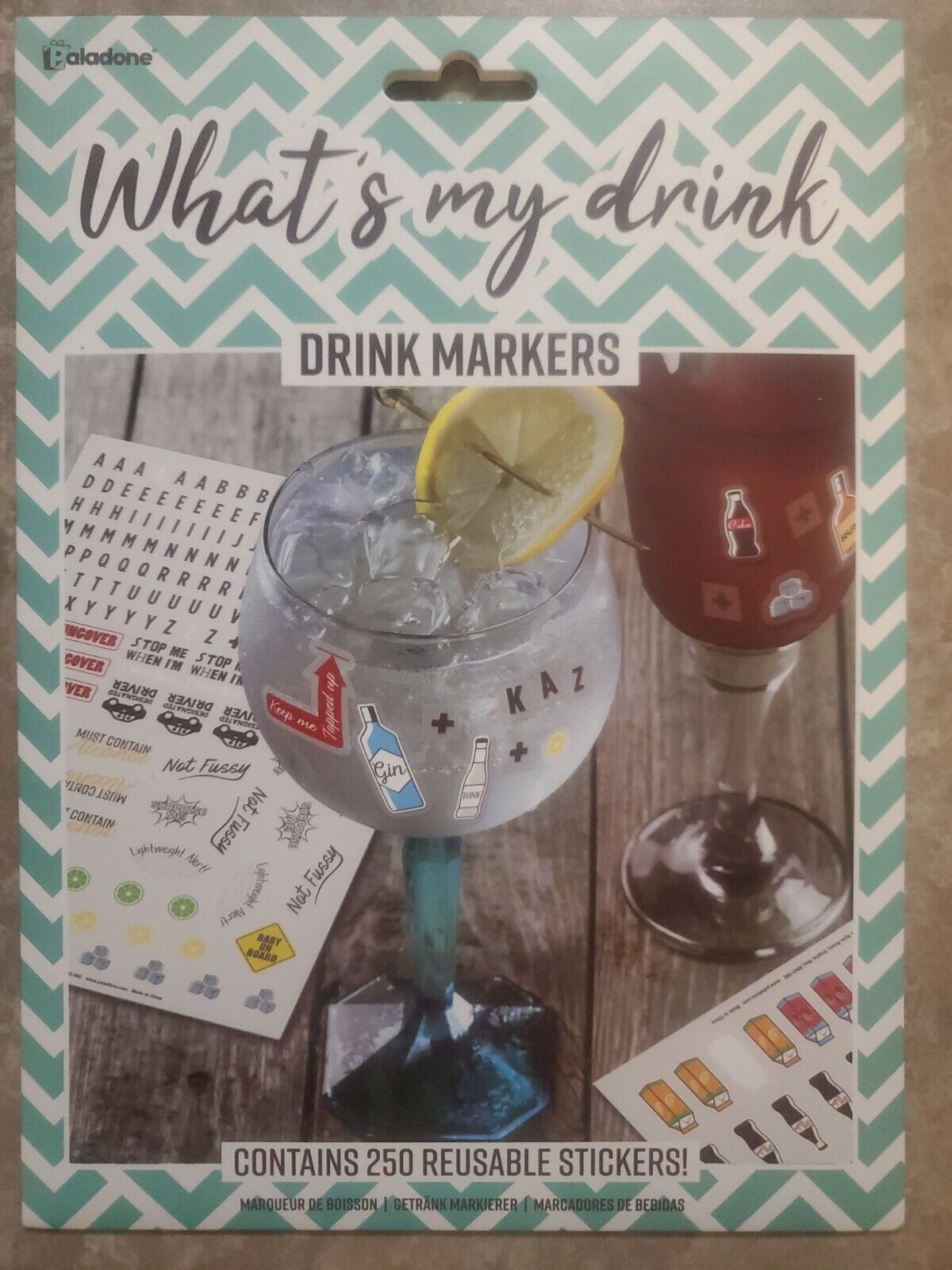 Party Games - Whats My Drink - Paladone Free Shipping!