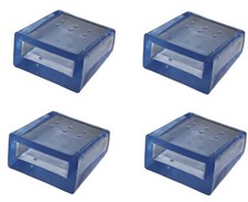 Barcelona Chair Feet Protectors Translucent PVC set of 4 protectors 