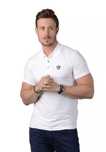 ea7 polo shirt white