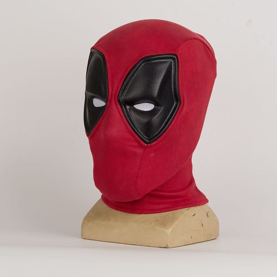 Deadpool 3 Cosplay Prop Mask Wade Wilson Mens Red Mask Halloween High