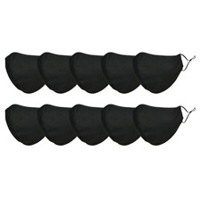 DALIX Cloth Face Mask Reuseable Washable Made in USA - S-M , L-XL Size 10 Pack