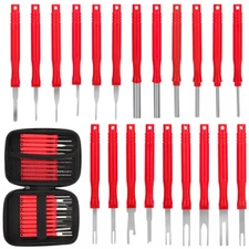 21 Pcs Terminal Removal Tool Kit Electrical Pin Extractor with Protective Case