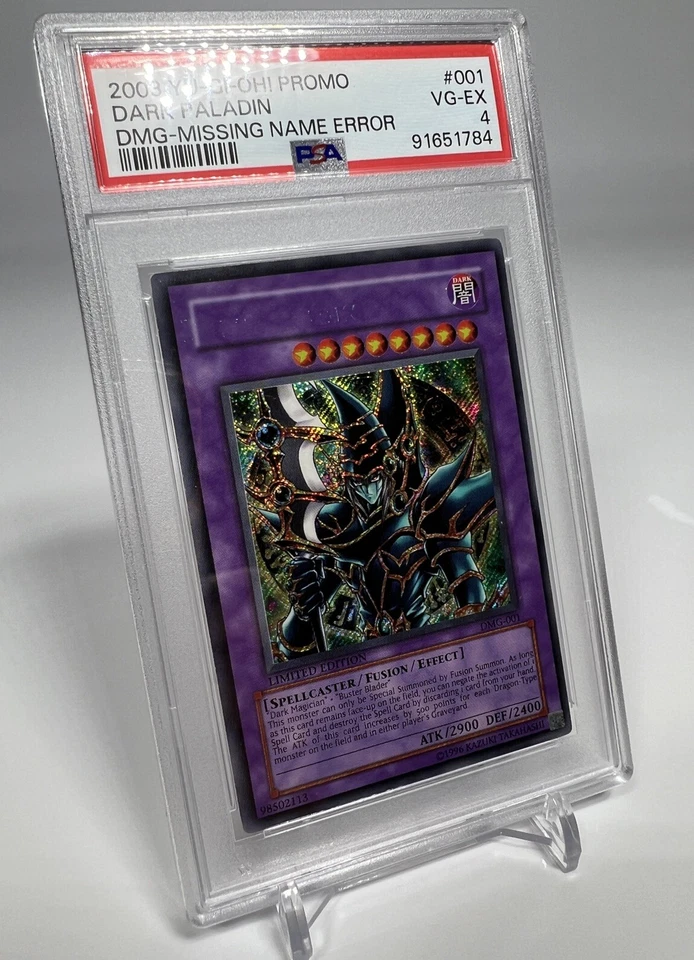 Yugioh Dark Paladin Duel Master’s Guide - Missing Name Error Misprint PSA POP 1 - Image 3 of 4
