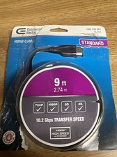 Commercial Electric 9 ft Standard HDMI Cable 1002 233 261 Black 10.2 Gbps Speed
