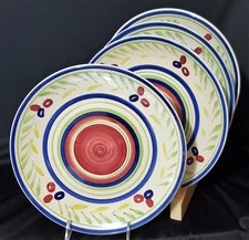 ROYAL NORFOLK (4) Dinner Plates OLIVE 10-1/2" MINTY!