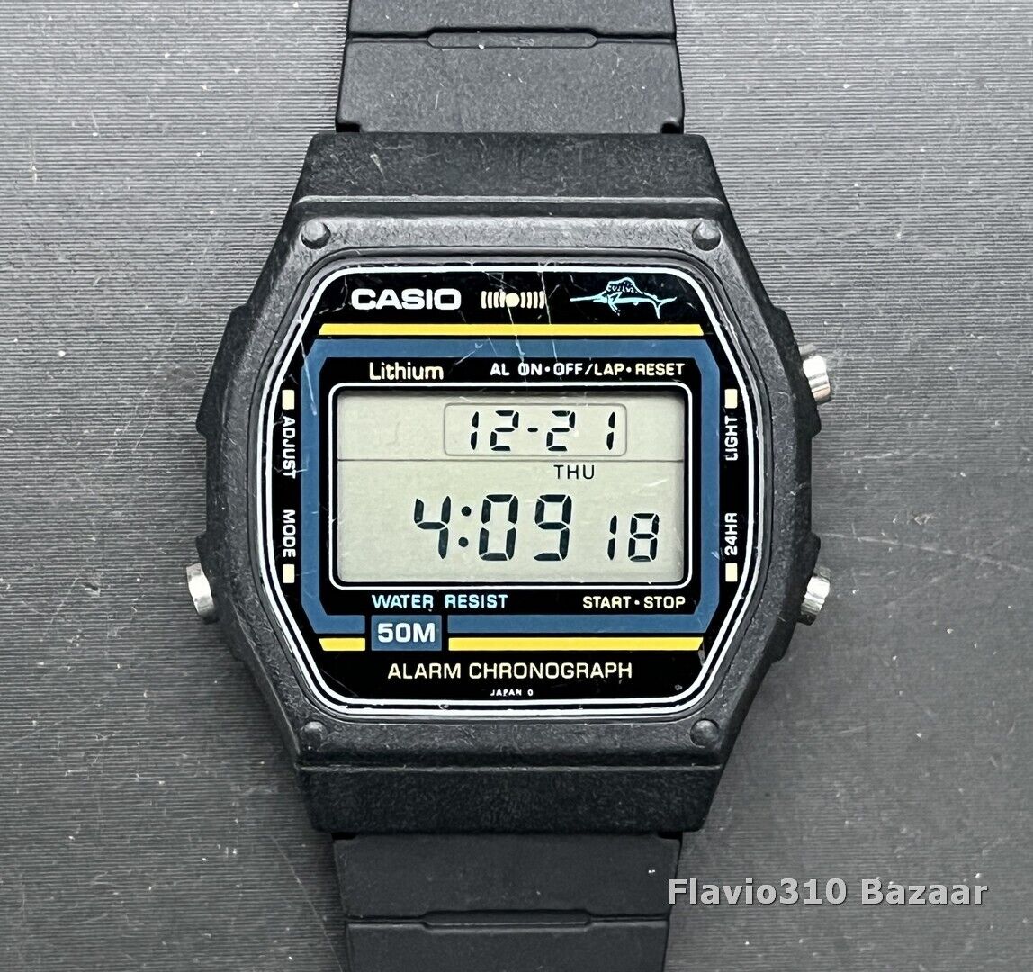 Rare 1980 Vintage CASIO W-24 A (248) MARLIN Japan KU 34mm Rare 1980 Vintage CASIO W-24 A (248) MARLIN Japan KU 34mm
