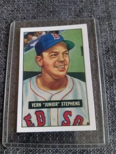 Vern Stephens 1951 Bowman Reprint Baseball Card # 92 - Boston Red Sox 1986