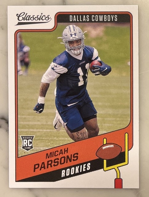 2021 Panini Classics Football Micah Parsons Rookie Card Cowboys