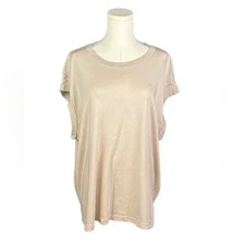 A New Day Basic Tan Layering Tee (Size XXL)