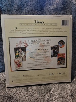 Three Caballeros Saludos Amigos 3disc Laserdisc Boxset Disney