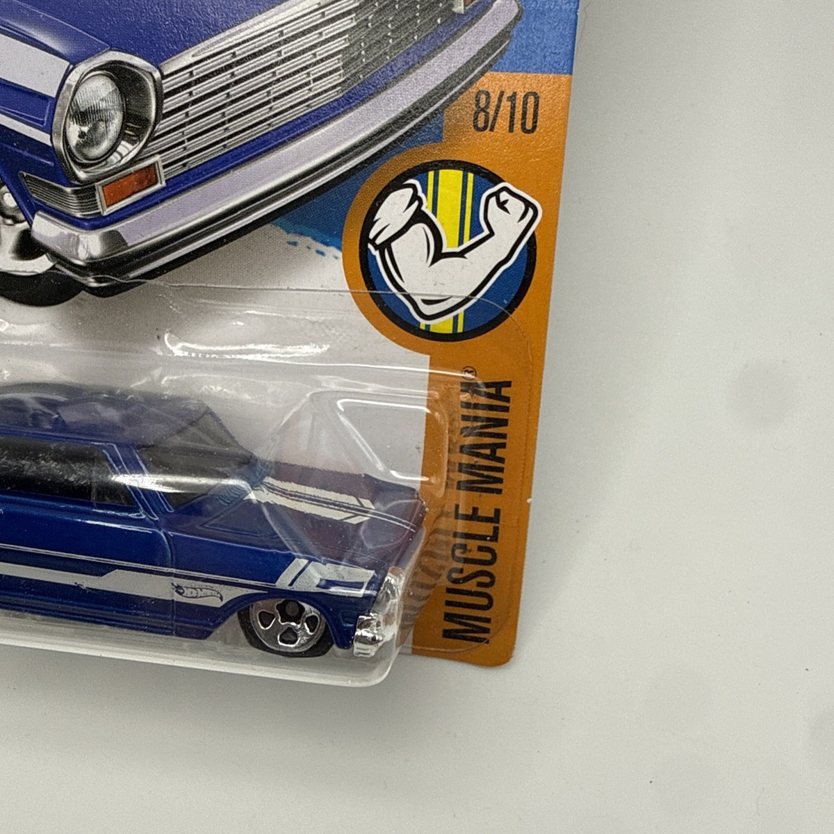 2016 Hot Wheels '63 Chevy II #128 HW Muscle Mania 8/10 Blue | eBay