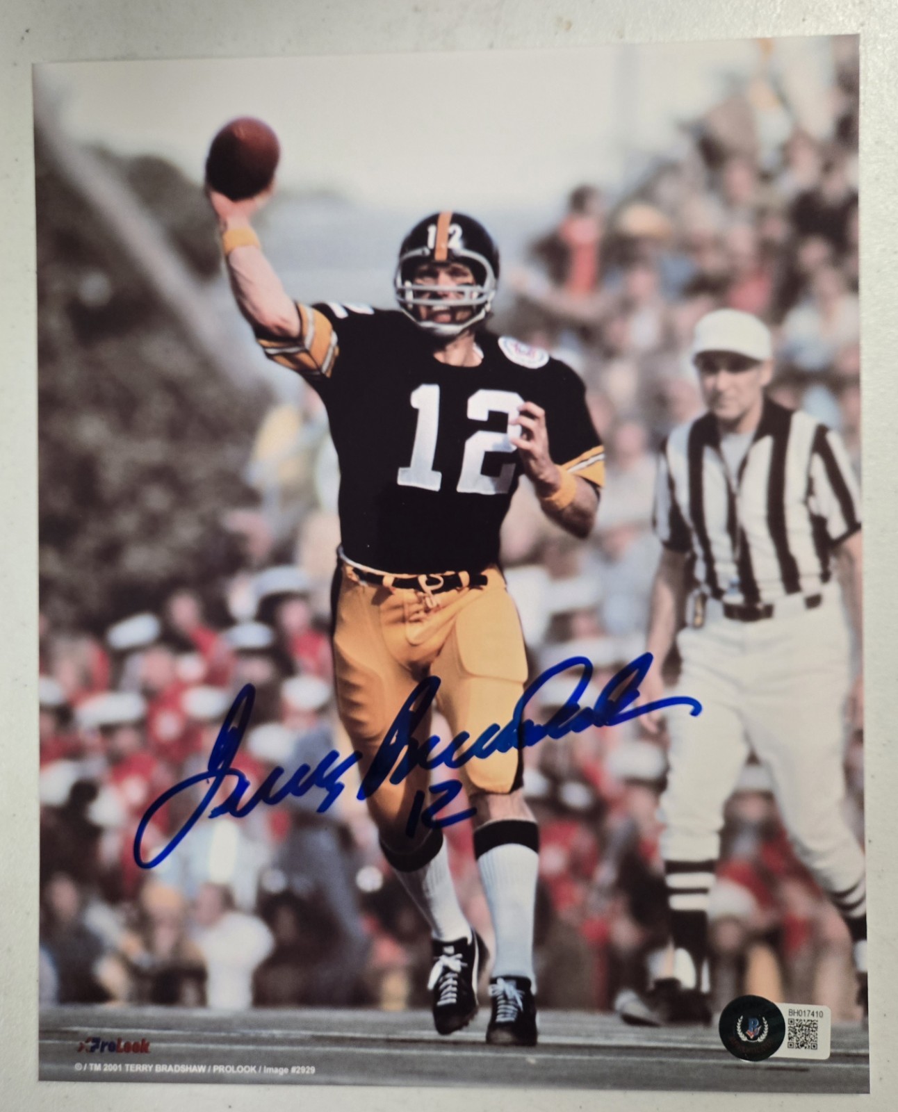 Terry Bradshaw Autographed Signed Pittsburgh Steelers 8x10 Photograph Beckett 12 