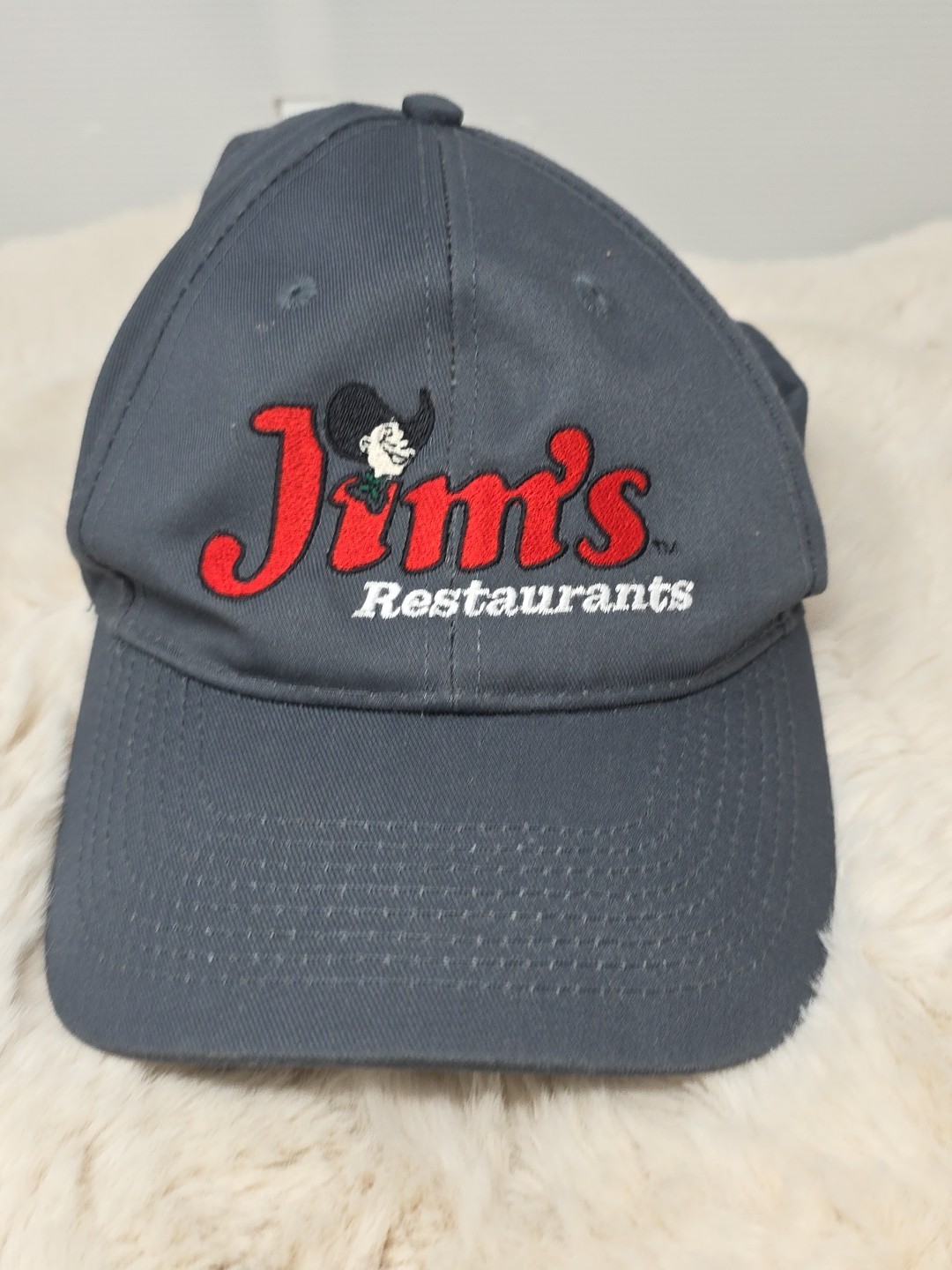 Jim’s Restaurant Hook Loop back Adjustable Hat Gr… - image 1