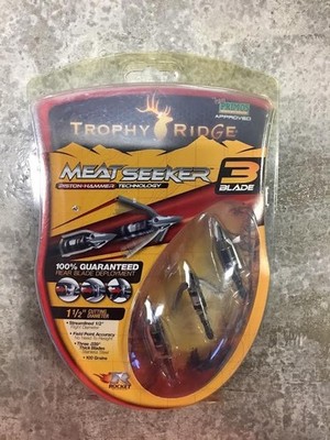 Trophy Ridge Meat Seeker 3 Blade 100 Grain Broadhead 3 Pack