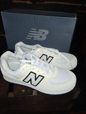 New Balance 574 Kids Grey/white Shoes GC574WB1 Size 6 1/2
