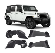 Front  Rear Inner Fender Liners Compatible with 2007-2018 Jeep Wrangler JK ...
