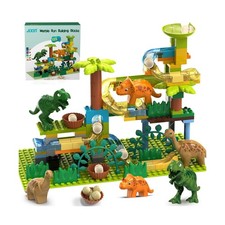 JIXIn Dinosaur Marble Runs for Kids 4-8 - Building Blocks Compatibl... Fast Ship