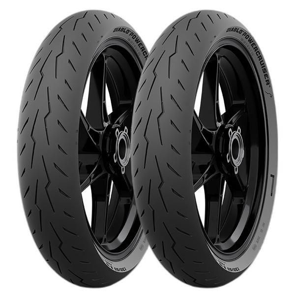 TYRE PAIR PIRELLI 130/60-21 63H + 130/90-16 73H DIABLO POWERCRUISER