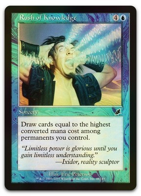 Rush of Knowledge #49 (Foil) (LP) Scourge SCG Magic MTG