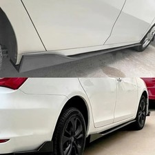 For Vw Golf Gti 2012-2020 86.6 Gloss Black Side Skirts Rocker Panel Lip 6pcs Us