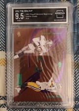 Testaverde /Hampton / Deion Sanders 1997 Playoff Absolute #14 Leather Quads 9.5